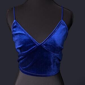 SHEIN Women's Blue Crop-top